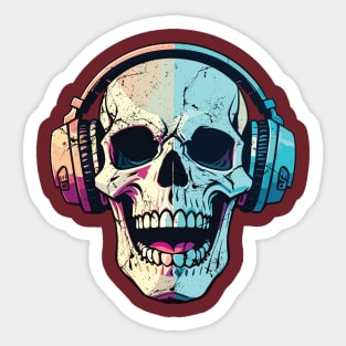 Colourfull Skelton Sticker